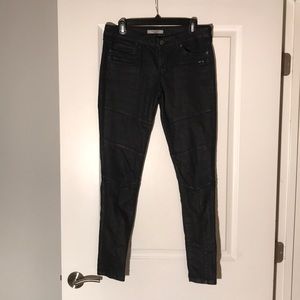 Rich & Skinny Blue/Black Waxed Skinny Jeans